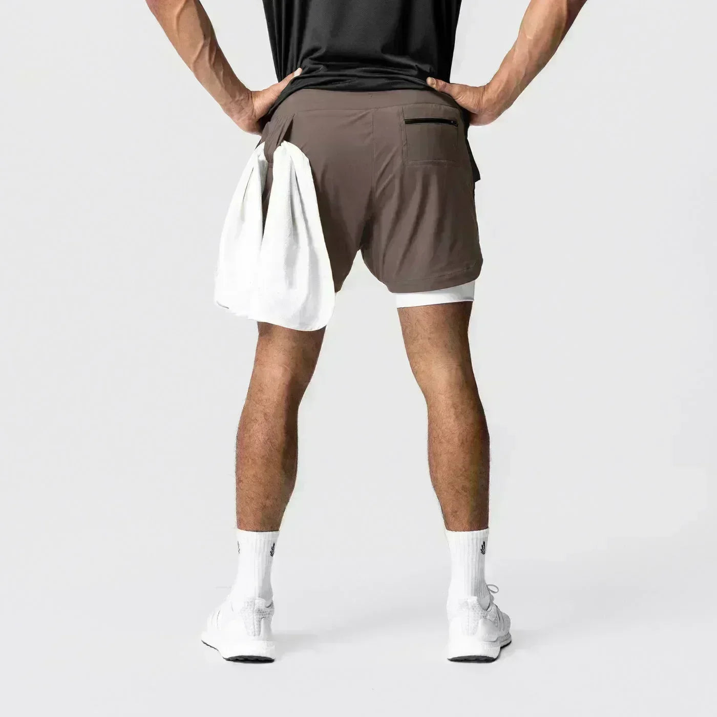 Dragon Ball Men's Shorts Double Layer 2-in-1 Shorts Vegeta Japan Anime Summer Autumn Quick-Drying Fake Two-piece Sports Shorts
