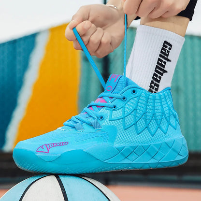 Youth Basketball Shoes for Actual Combat, Outdoor Comfortable Cushioning, Wear-Resistant, Fashionable, Breathable, High Quality