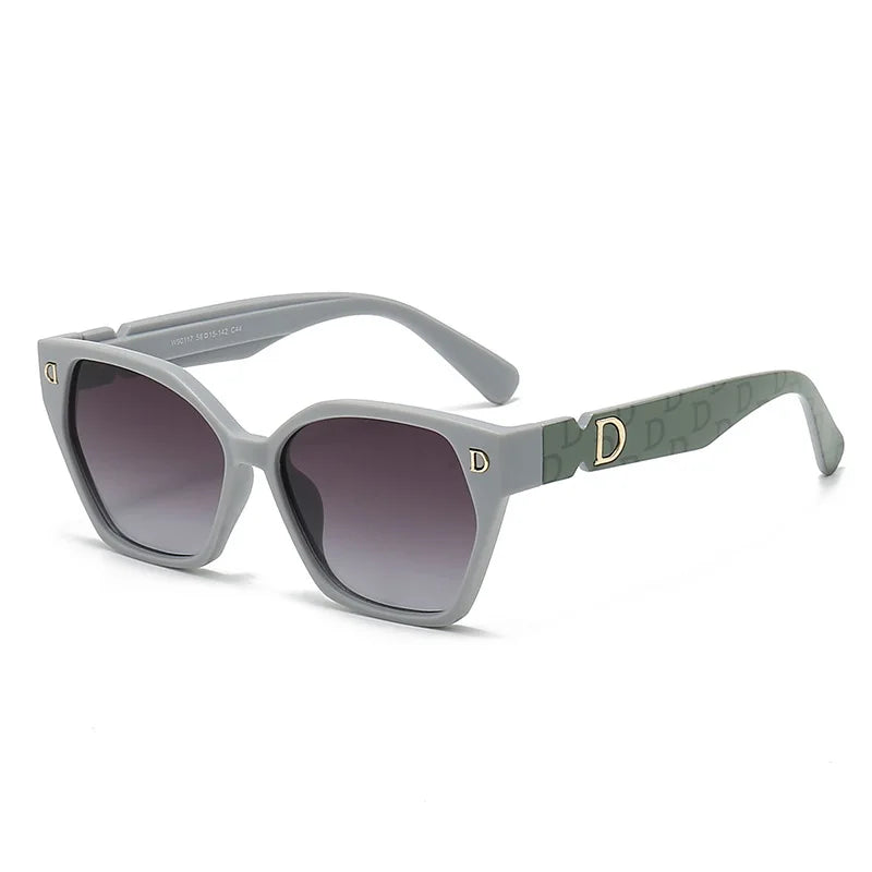 New Luxury D Brand Glamour Sunglasses For Women And Men Stylish Cat Eye Designer Eyewear Classic Fashion Unisex Glasses UV400