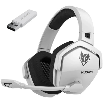 NUBWO G06 Dual Wireless Headsets Gamer with Microphone for PS5, PS4, PC, Mobile, Switch, 2.4GHz Bluetooth 5.3 Gaming Headphones