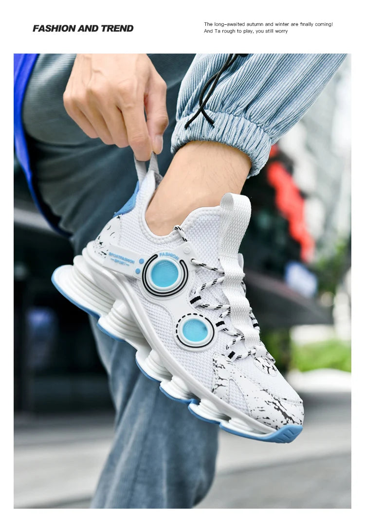 Men's Basketball Shoes Breathable Cushioning Non-Slip Wearable Running Shoes Gym Training Athletic Basketball Sneakers for Men
