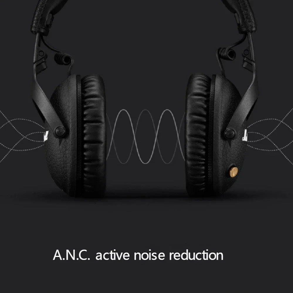 Marshall MONITOR II A.N.C. kabellose Kopfhörer mit Geräuschunterdrückung – Premium-Bluetooth-Over-Ear-Headset mit tiefem Bass, Mikrofon & Gaming-Audio