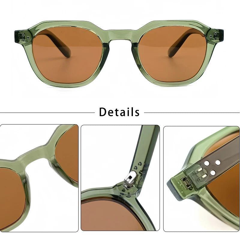 Caterside New Retro Polarized Men Sunglasses Square TR90 Frame Women Sun Glasses Outdoor Driving Fishing High Quality UV400 Gift