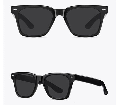 Swanwick TR90 retro polarized sunglasses men acetate square sun glasses for women unisex UV400 grey black European style