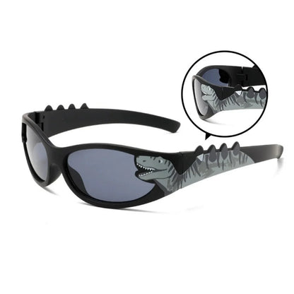 KLASSNUM summer new fashion cute Dinosaur children sunglasses 2026 girls boys birthday party decoration glasse uv400 oculos