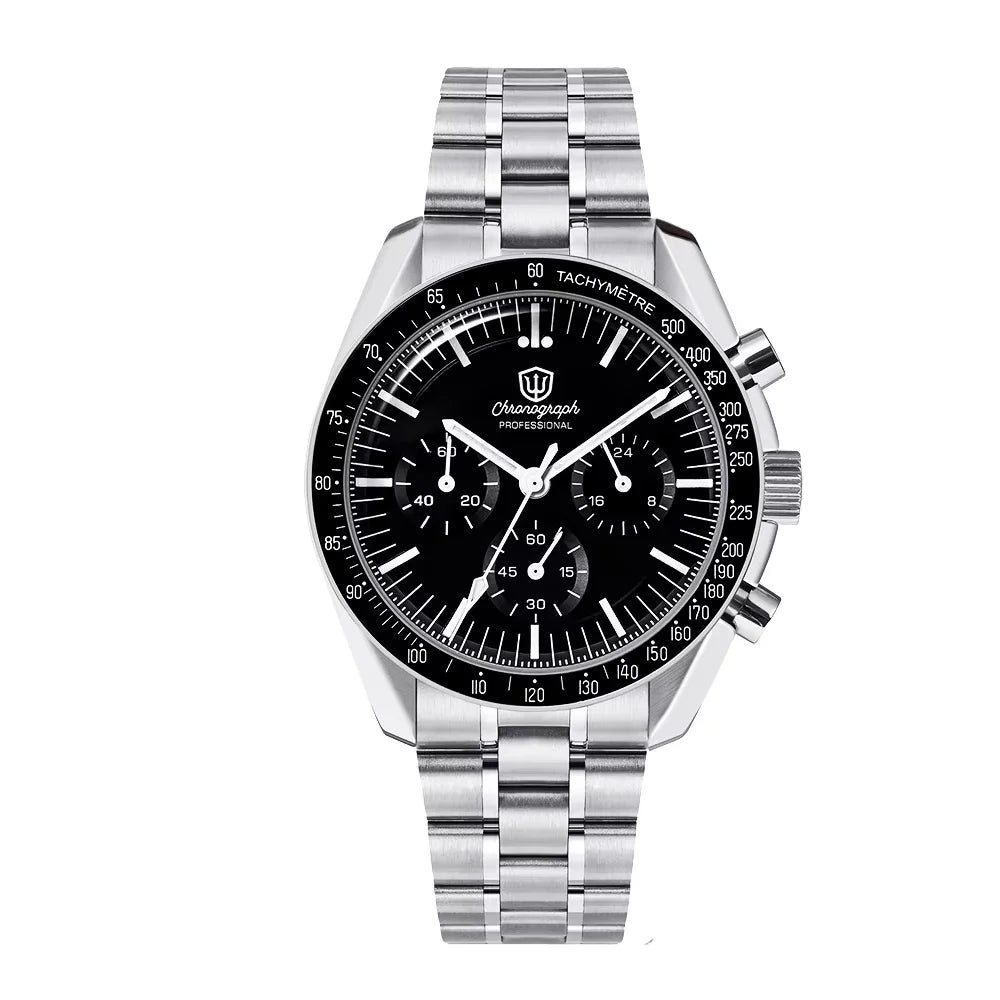 Watchdives New Wd1863 Quarz-Herrenuhr VK63 Chronograph Bubble-Saphirglas Wasserdicht 39Mm Stahl Top-Marke Luxus-Business-Uhr