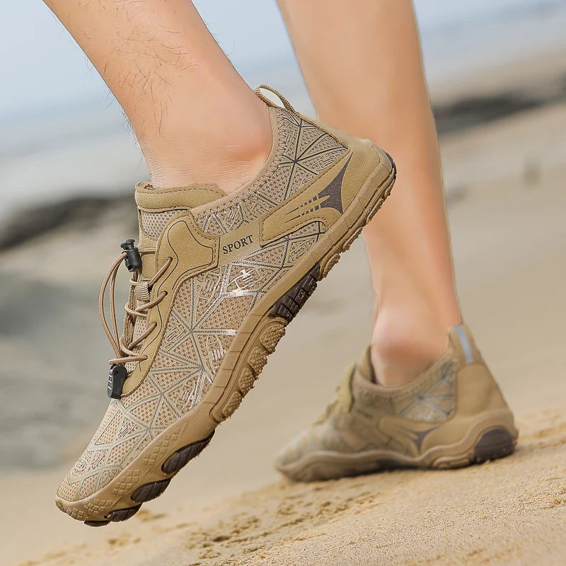 Barefoot shoes, quick-drying non-slip outdoor men's lightweight wading shoes, suitable for beaches, hiking, fitness, sports shoes size 36-4