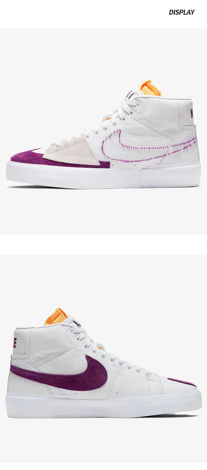 Nike genuine SB BLAZER ZOOM men's and women's mid top skateboard shoes DA2189-100