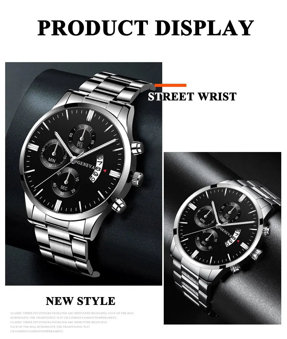 Fashion Men Watch Luxury Calendar Quartz Wrist Watch Business Watches Man Clock Male Bracelet Wristwatch