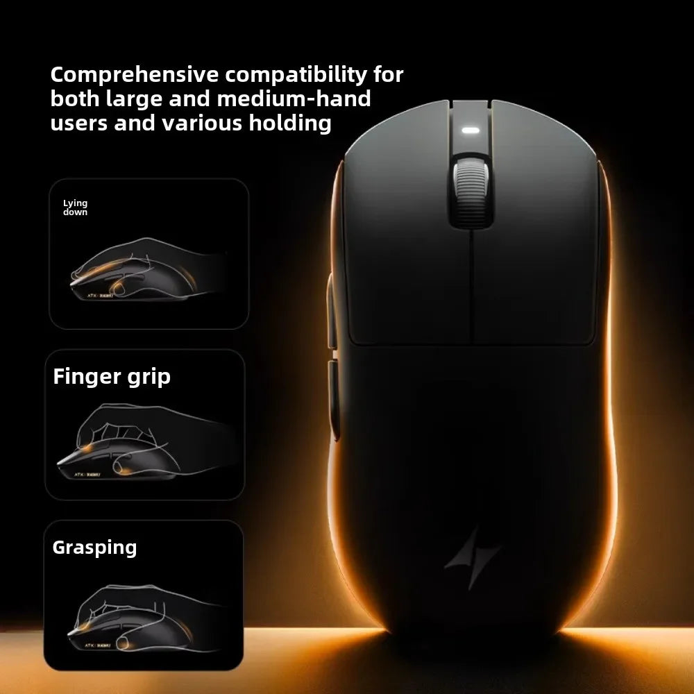 ATK Dragonfly A9 Wireless Bluetooth Mouse Gaming Ergonomic Design Fast Response PAW3950 Ultra 800mAh Lightweight 8KHz Esports