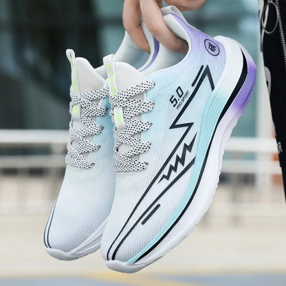 Unisex Lightweight Breathable Running Shoes Sporty Casual Low Top Flat Laced Footwear for Men And Women in Various Colors