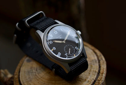 Baltany Dirty Dozen Watch Men's S2019 Military Vintage Wristwatch Small Seconds Hand VD78 Quartz Luminous 100M Waterproof Field Watch