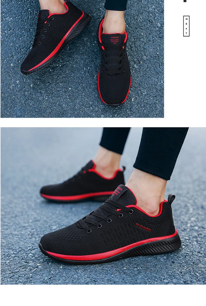 Atmungsaktive leichte Herren-Laufschuhe – bequeme Casual-Schuhe, Outdoor-Slipper und Walking-Sneaker