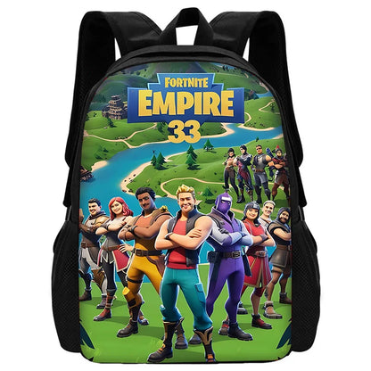 Mochilas Infantis Classic Game FortniteS para Rapazes e Raparigas, Presente de Aniversário para Estudantes, Mochilas Escolares Unissexo para Criança, Mochila de Campismo Durável