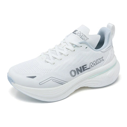 ONEMIX Nové běžecké boty s polstrováním pro ženy a muže, lehké, módní outdoorové tenisky, sportovní obuv na silnici, trénink, jogging, fitness