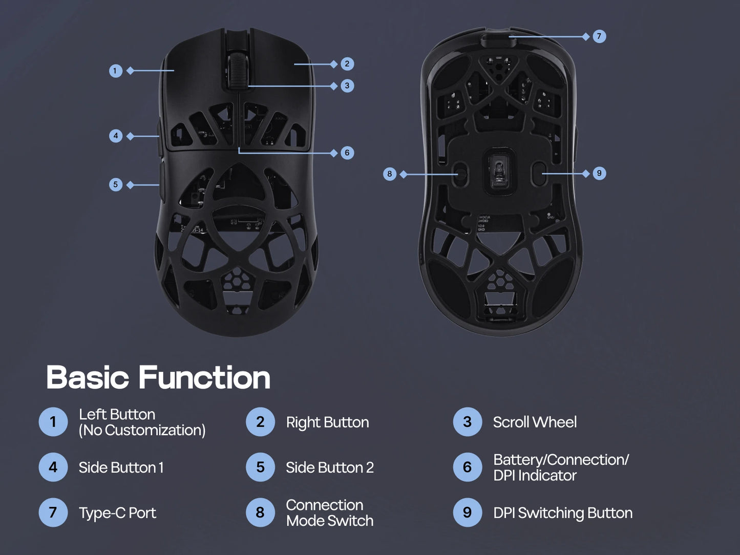EPOMAKER Carbon X Gaming Mouse – 30,000 DPI PAW3950 Tri-Mode Wireless Mouse