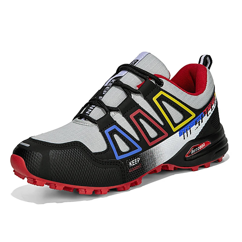 Unisex Outdoor Hiking Shoes Lace-Up Non-Slip Lightweight Men Tactical Training Sports Shoes Women Lockless Casual Cycling Shoes