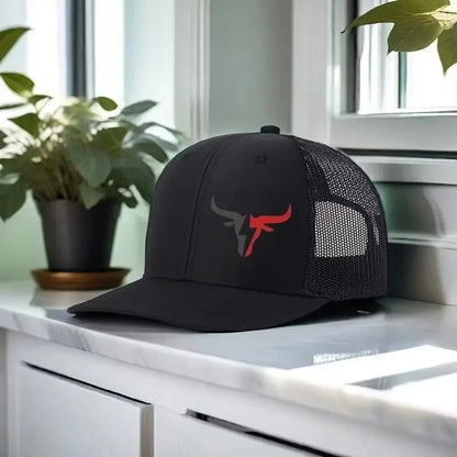 Casual Bull Head Print Summer Baseball Cap Breathable Hip Hop Sports Visor Mesh Adjustable Sun Hats Men Women