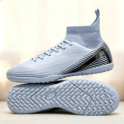 Chaussures de football TF polyvalentes pour adultes, en PU et maille, crampons en caoutchouc renforcés, antidérapantes, résistantes à l'usure, pour entraînement et usage quotidien en extérieur sur gazon synthétique