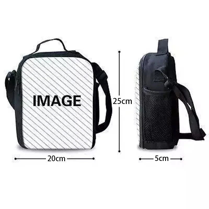 Hot Game Child Insulated Large F-FortniteS Capacity Bag for Boy Girl Student Outdoor Picnic Resuable Thermal Cooler Lunch Box