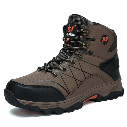 Bottes de neige chaudes en peluche pour hommes, baskets montantes d'automne, antidérapantes, résistantes à l'usure, pour l'alpinisme et la randonnée, nouvelle collection hiver