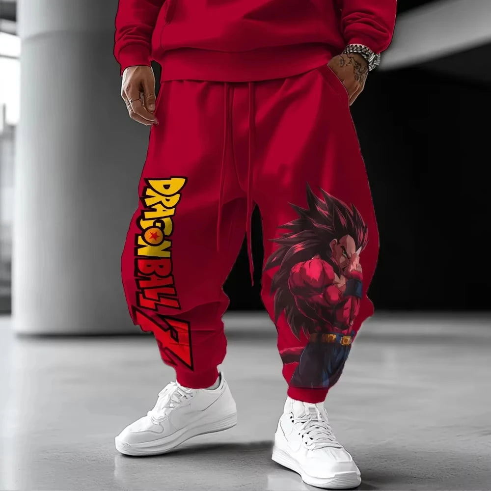 Pantaloni da uomo Dragon Ball Sportswear Broly primavera, autunno e inverno, anime giapponese, jogger Y2K Harajuku in cotone