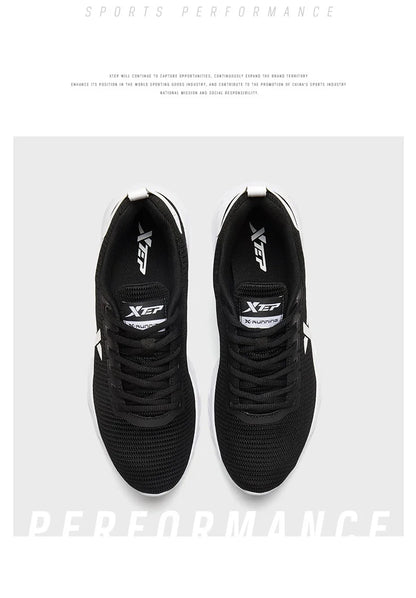 Zapatillas de running Xtep para hombre 2025 primavera, zapatillas deportivas absorbentes del sudor, resistentes al desgaste y estables, sneakers deportivos 880119115131