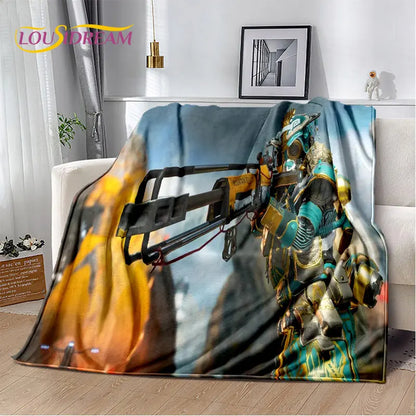 Apex Legends Game Gamer Cartoon Soft Plush Blanket,Flannel Blanket Throw Blanket for Living Room Bedroom Bed Sofa Picnic Cover
