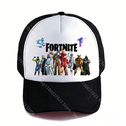Fortnites Baseball Caps for Adult Boys Girls Cute Cartoon Summer Breathable Mesh Hat Anime Sunbonnet Headgear New Birthday Gifts