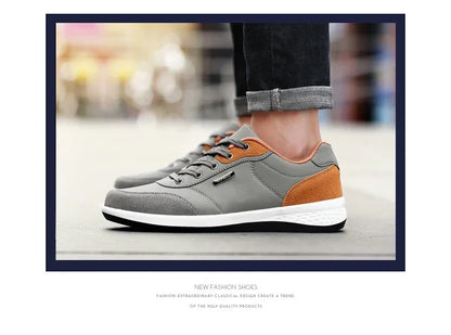 YRZL Scarpe da uomo primavera autunno impermeabili da passeggio, sneakers casual in pelle da uomo, scarpe sportive antiscivolo, calzature da tennis per uomo