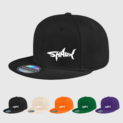 Shark Letter Print Flat-Brim Cap | Hip-Hop Street Style | Adjustable Size | Everyday Sports & Casual Flat-Brim Baseball Cap