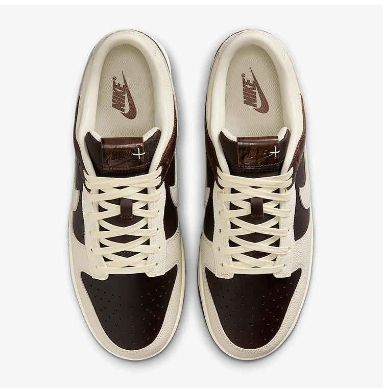 Nike Authentic Dunk Low Herren-Sneaker aus strapazierfähigem klassischem Leder, atmungsaktiv, IH7333-200