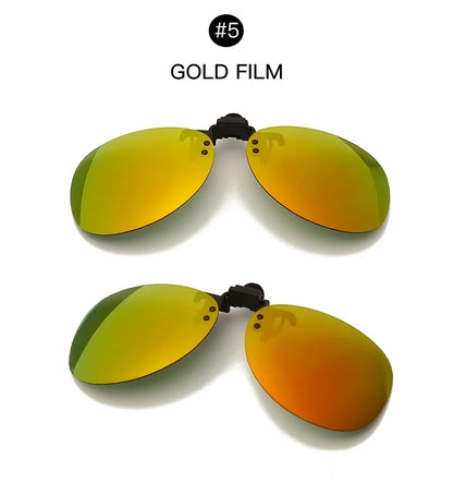 Pilot Polarized Sunglasses Clips Glasses Clip Driving Night Vision Eyeglasses UV400 Outdoor Shades Definition Sun Glasses Clips