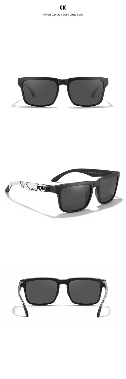 KDEAM Large Size Square Men's Sunglasses Polarized Photochromic Oversized Sun Glasses Fashion Women Shades Upgraded Edition