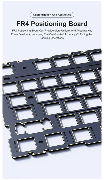 Neue AJAZZ AK35I V3 MAX Tri-Mode kabelgebundene Bluetooth-Wireless-Gaming-Tastatur mit Gasket-Struktur, Full-Key-Hot-Swap, 104 Tasten, individuell anpassbare Tastatur