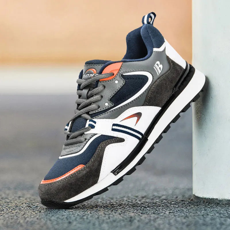 BONA New Designers Scarpe sportive in pelle action da uomo, sneakers da running, scarpe da tennis maschili, calzature da camminata trendy per il fitness