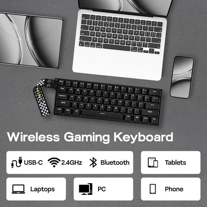 AULA Mini60 HE/Pro/Max 60% Gaming-Tastatur mit Magnetschaltern, RGB, Tri-Mode, mechanische Tastatur, 8000Hz, 0.01mmRT, für E-Sports, Geschenke