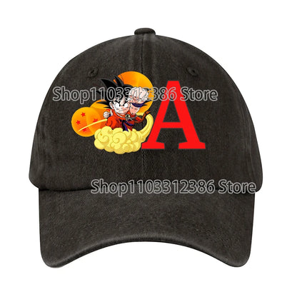 Dragons Ball Baseball Cap Men Casual Daily Outdoor Sunshade Hats Washable Anime Pattern Duck Tongue Hat Children Birthday Gift