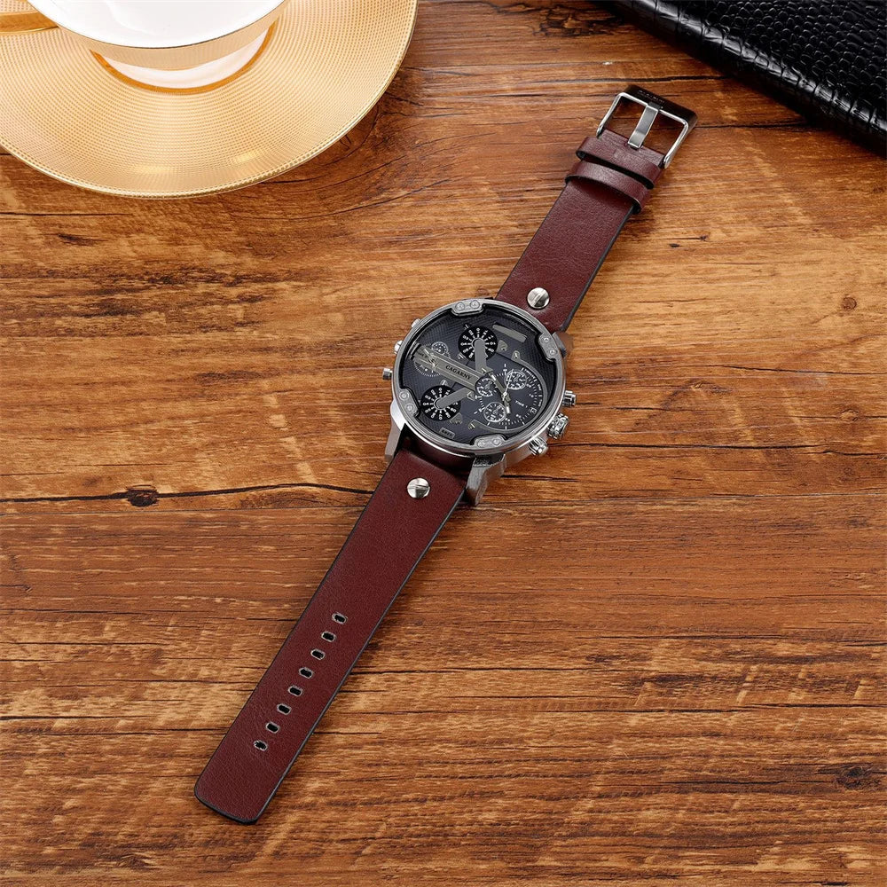 Classic Watch Men Top Brand Luxury Gold Steel Band Large Dial Quartz Wristwatches Man Male Clock Relogio Masculino Drop Shipping