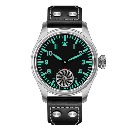 Hruodland 2025 Nuovo orologio meccanico da uomo Seagull ST3620 Retro Pilot 43MM BGW-9 luminoso, vetro zaffiro, turbina, Reloj Hombre
