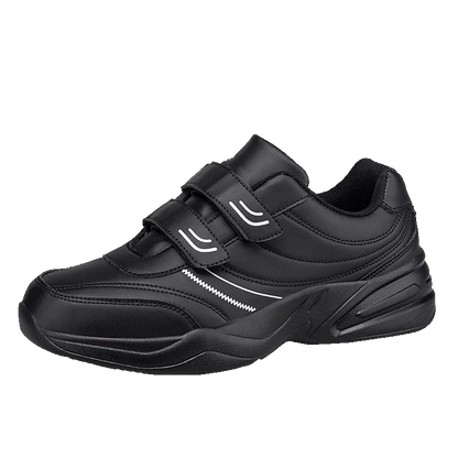 Férfi állítható tépőzáras bőr cipő, alkalmi sportcipő, fehér cipő, Masculino Zapatillas Deportivas Tenis