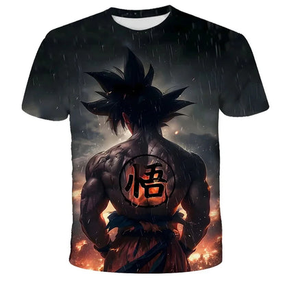 2026  Anime Dragon Ball Son Goku 3D Print Kids T Shirt Summer Fashion Casual T-shirt Boy Girl Unisex Children's Clothing Tshirt