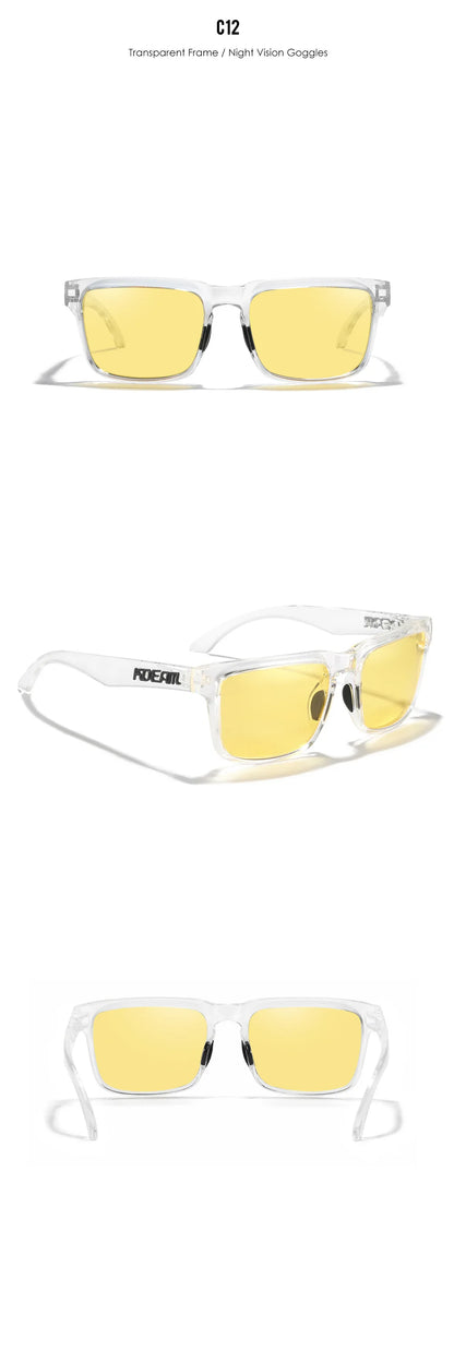 New Colors KDEAM-PLUS Large Size Square Unisex Sunglasses Polarized Photochromic Oversized Sun Glasses Fashion Anti Glare Mirror