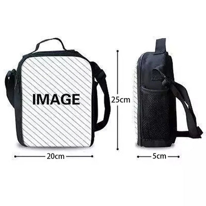 Bolsa térmica infantil aislante de gran capacidad FortniteS, popular entre gamers, para niños y niñas, estudiantes, actividades al aire libre y almuerzos reutilizable