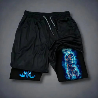 Dragon Ball Summer Men's Shorts Anime Printed Sports Pants Breathable Quick Drying Double Layer Shorts Gym Pants 2026 Streetwear