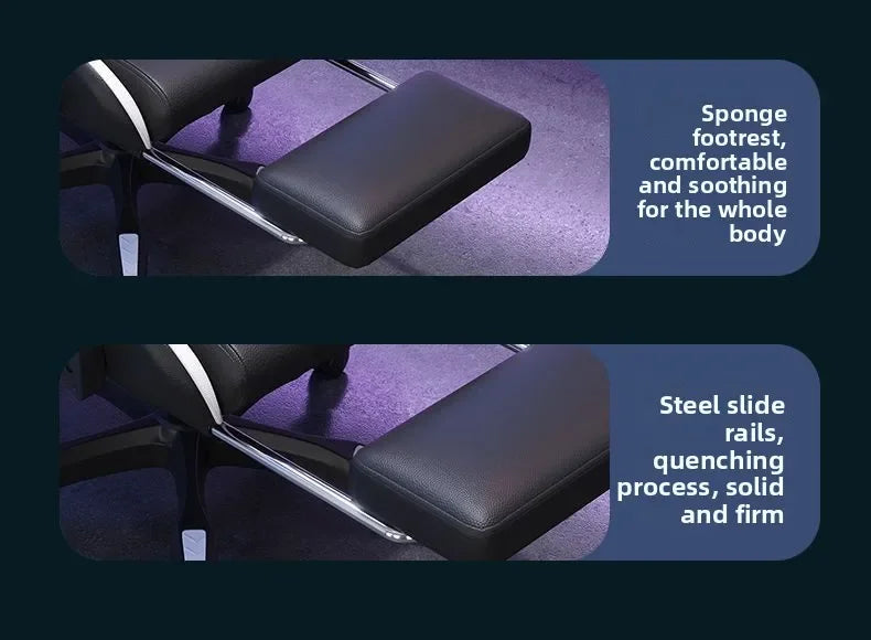Sedia gaming ergonomica per home office, lunghe sessioni e streamer, regolabile, reclinabile, leggera e resistente