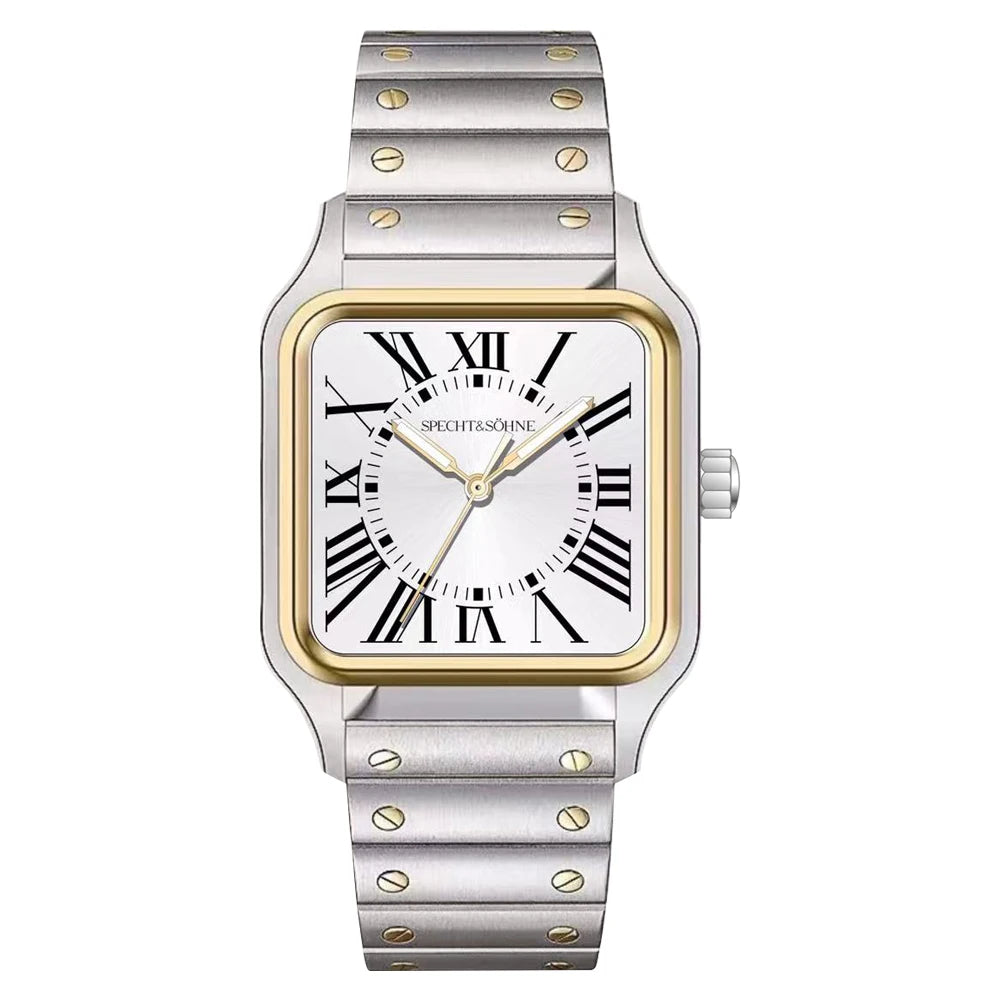 2025 New 34MM Specht & Söhne Quartz Watch Japan VH31 Movement Sapphire Blue Color Ultrathin Stainless Steel Men's Watch