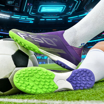 New Men's Football Boots Turf Comfortable Ultralight Soccer Shoes Non-Slip Sport FG Grass Cleats Futsal Indoor Adult Non-Slip