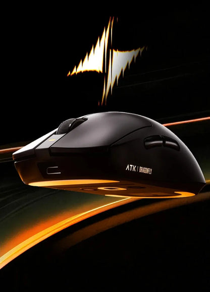 ATK Dragonfly A9 Wireless Bluetooth Mouse Gaming Ergonomic Design Fast Response PAW3950 Ultra 800mAh Lightweight 8KHz Esports