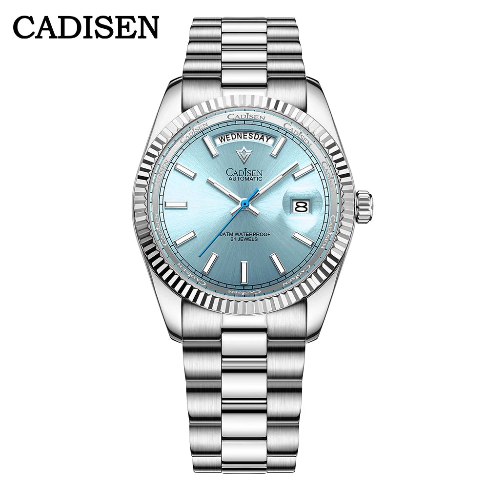 CADISEN DD40 Herrenuhr – luxuriöse Automatikuhr für Herren, AR-Saphirglas, mechanische Armbanduhr für Herren, 10Bar, MIYOTA 8285 Uhrwerk, neu 2023